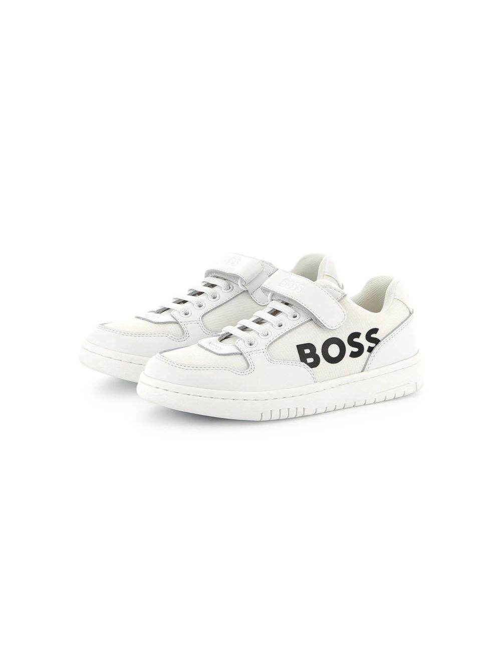 BOSS Kidswear logo-print sneakers White