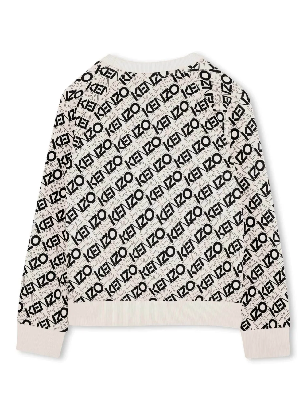 Kenzo Kids Sweater met logoprint - Beige