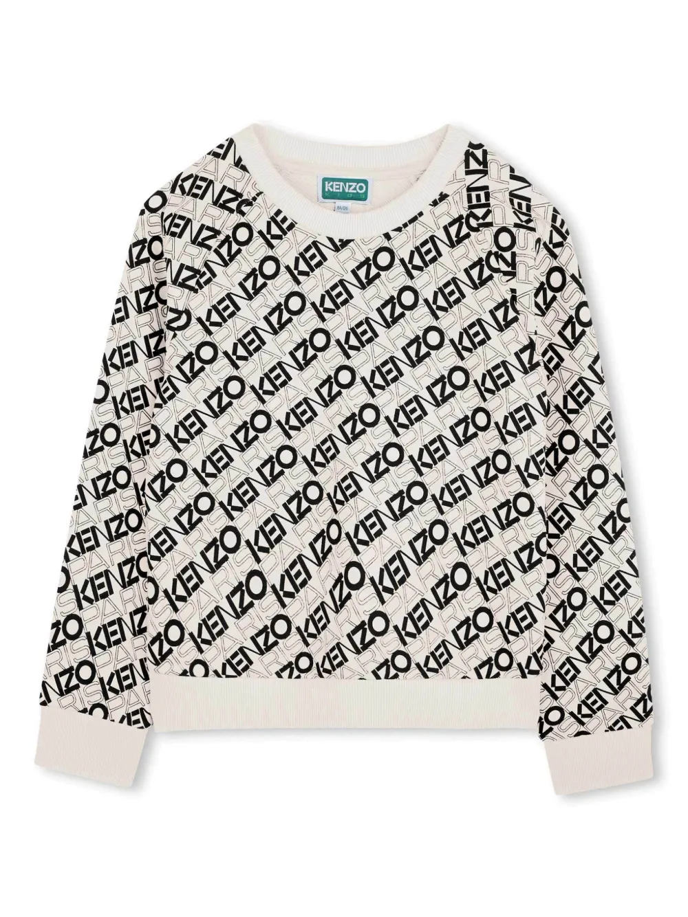 Kenzo Kids Sweater met logoprint Beige