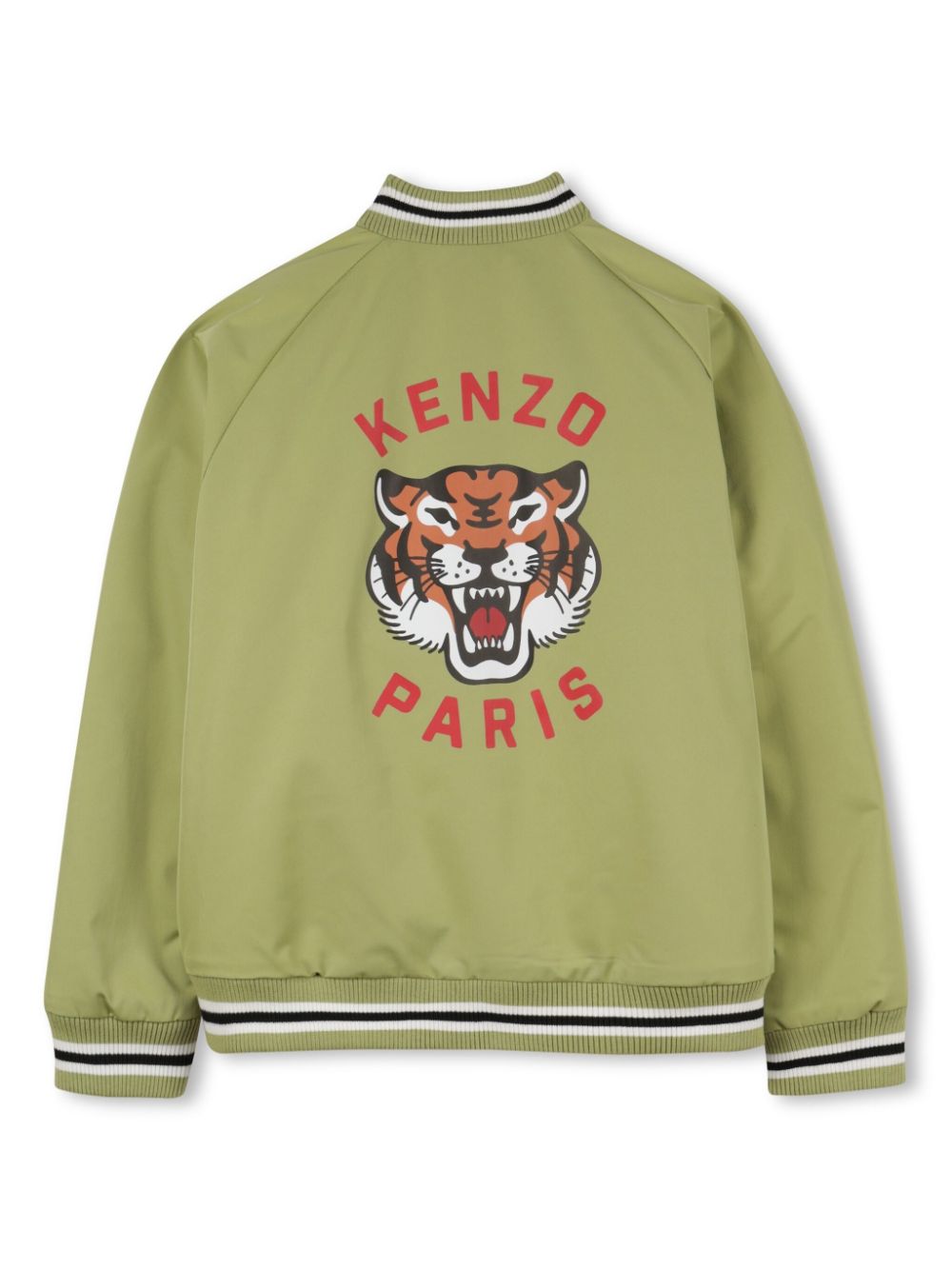 Kenzo Kids Bomberjack met logoprint - Groen