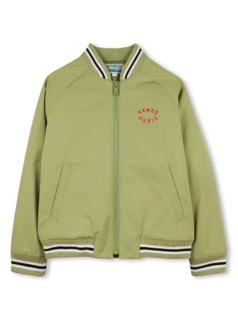 Kenzo Kids logo-print bomber jacket