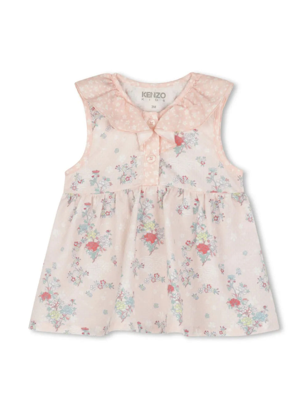 Kenzo Kids Jurk en broekje met bloemenprint Roze