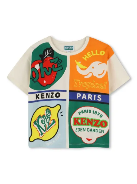 Kenzo Kids graphic print t-shirt 