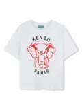 Kenzo Kids printed cotton T-shirt - White