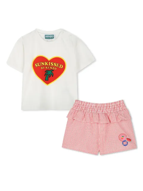 Kenzo Kids cotton shorts set 