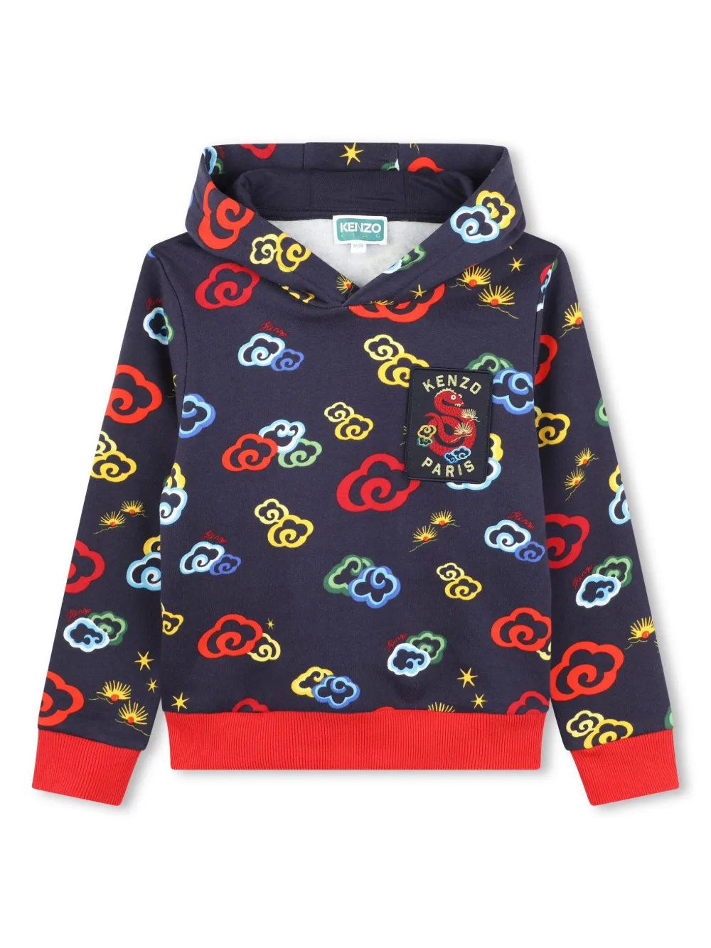 Kenzo Logo-print Hoodie In Multi