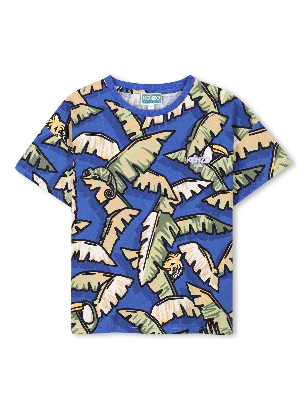 Kenzo Kids graphic-print T-shirt - Blue