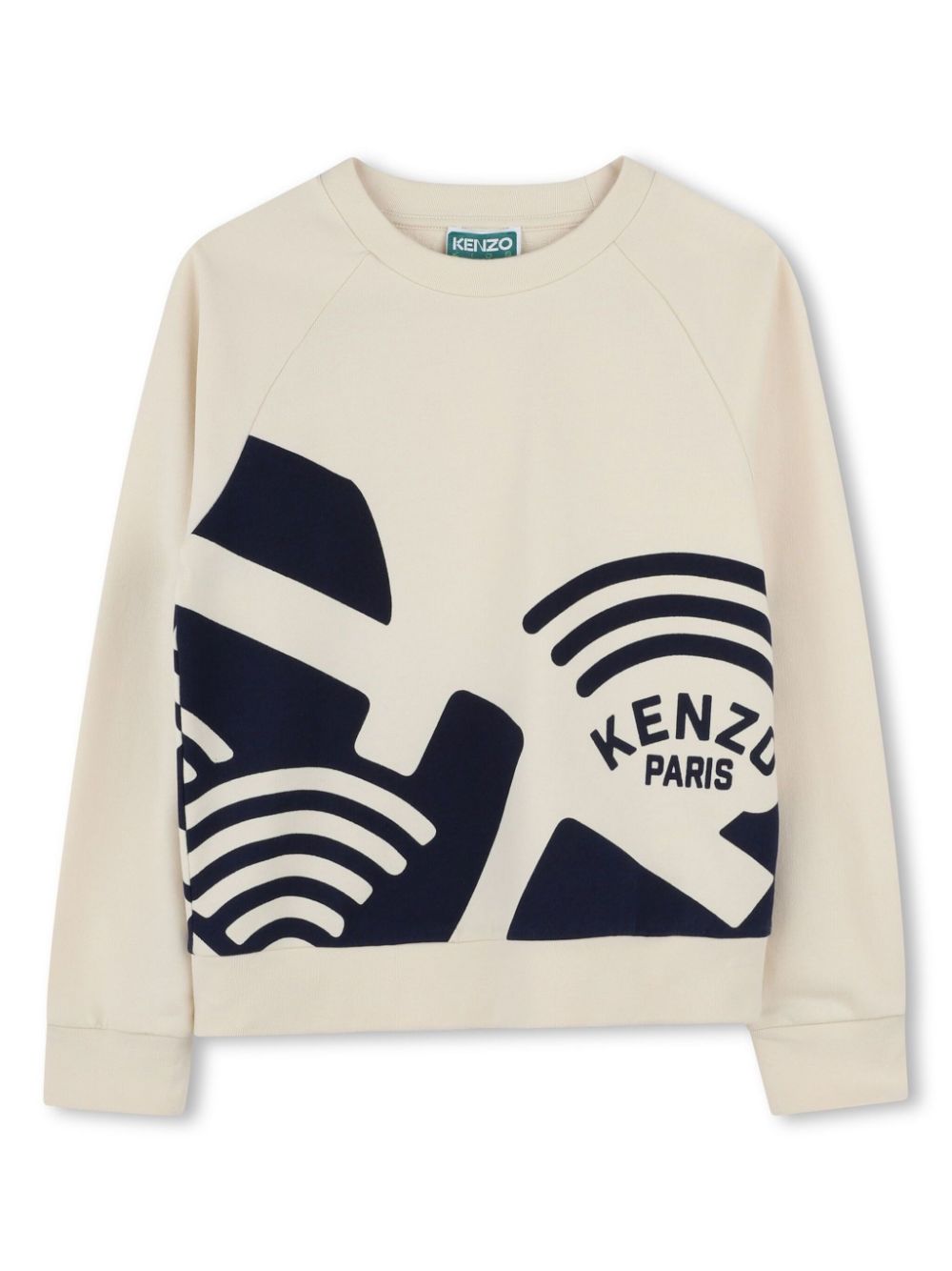 Kenzo Kids Sweater met logoprint Beige