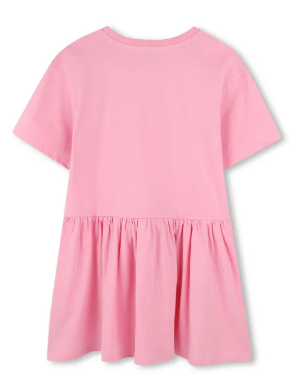 open lace back dress Hot Pink Ikat Kenzo Dress