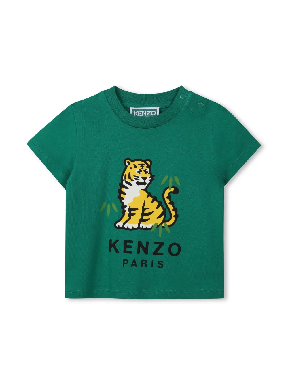 Kenzo Kids T-shirt en shorts met logoprint Groen