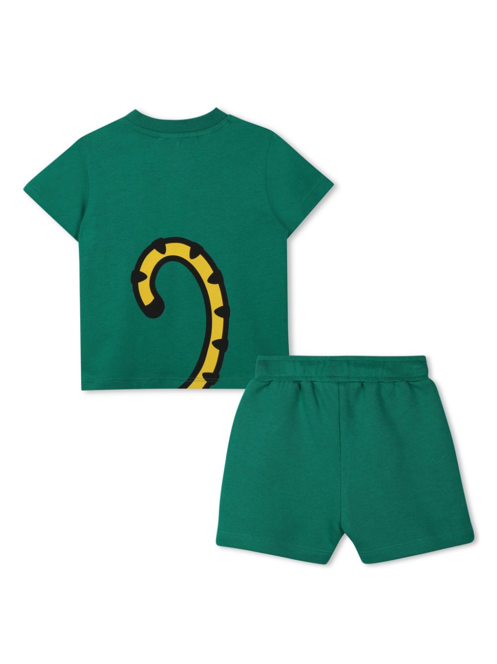 Kenzo Kids T-shirt en shorts met logoprint - Groen