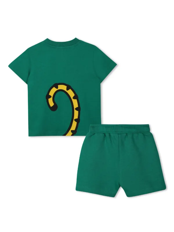 Kenzo Kids logo-print Shorts Set | Green | FARFETCH