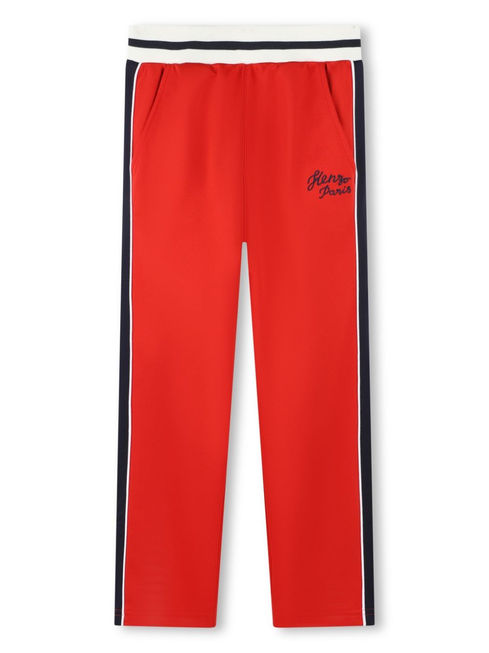 Kenzo Kids Pantaloni Sportivi Con Ricamo Rosso FARFETCH IT