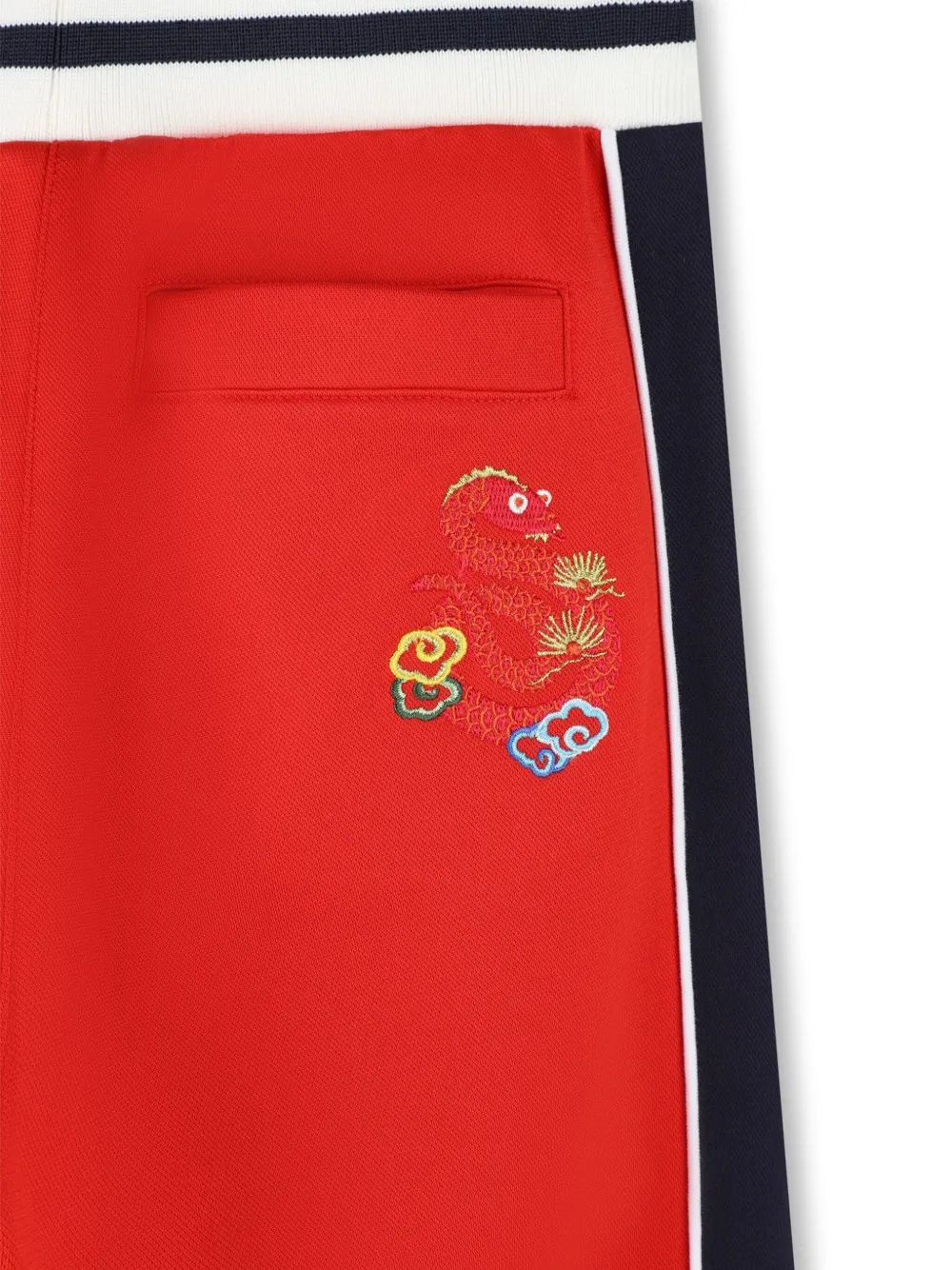 Kenzo Kids Trainingsbroek met geborduurd logo Rood