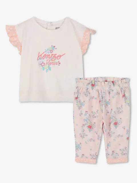 Kenzo Kids logo-print trouser set