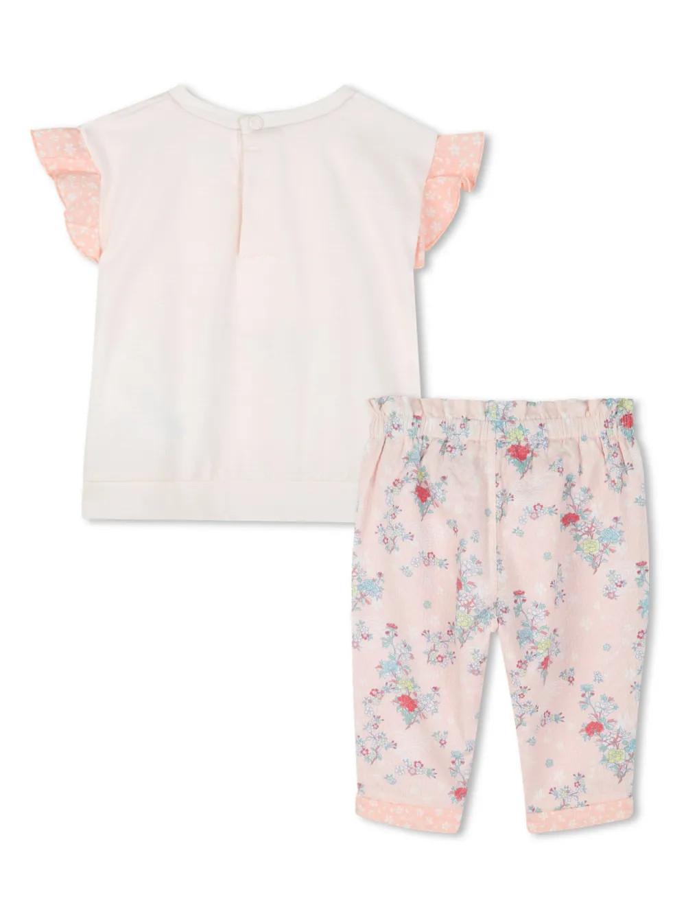 Kenzo Kids T-shirt en shorts met logoprint - Roze