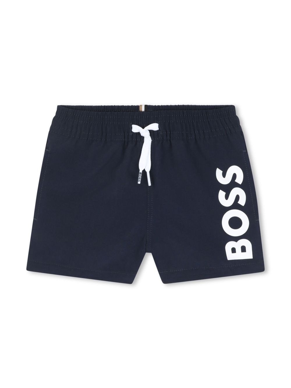 BOSS Kidswear logo-print swim shorts - Blue