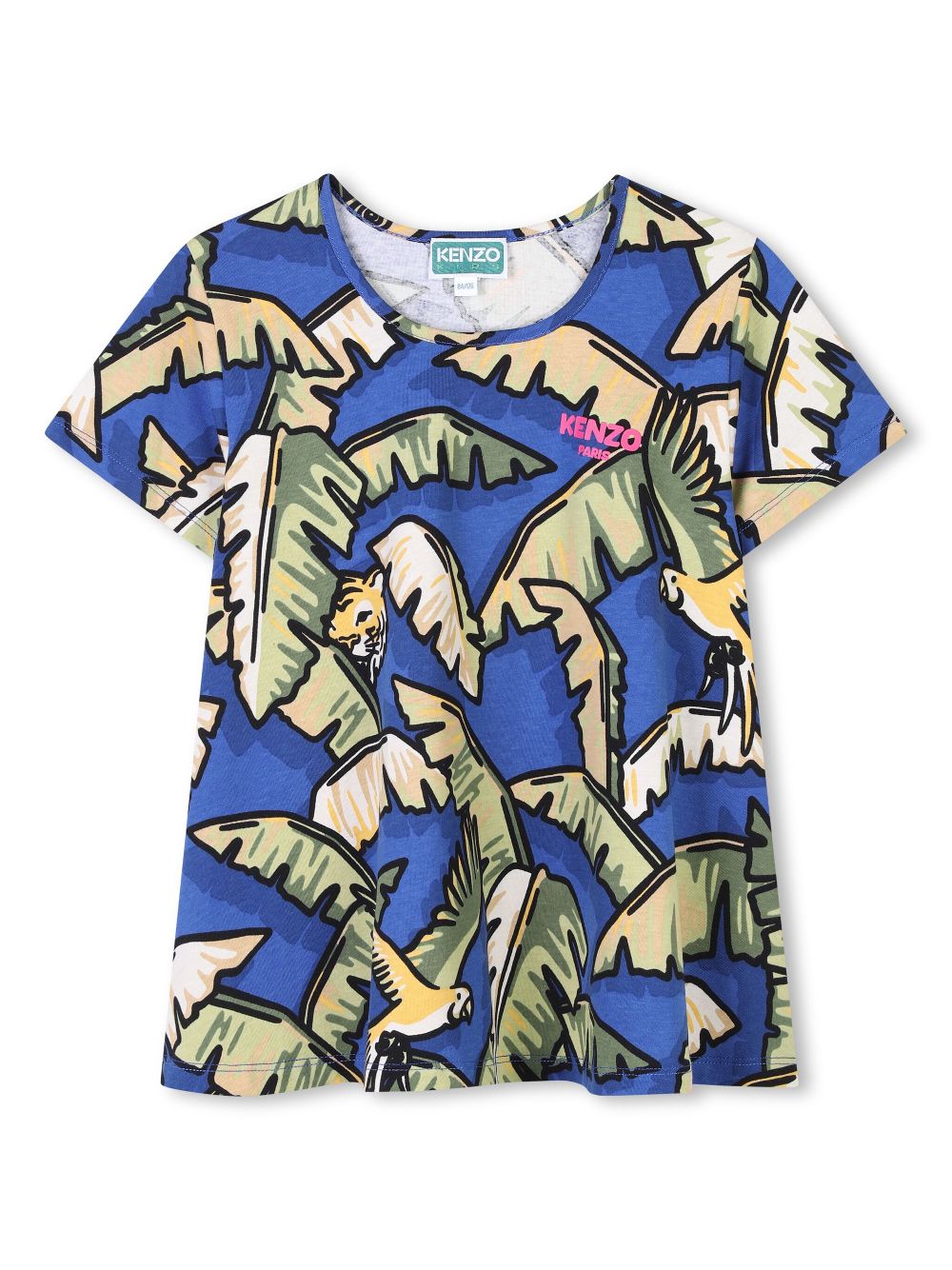 Kenzo Kids short-sleeved T-shirt - Blue