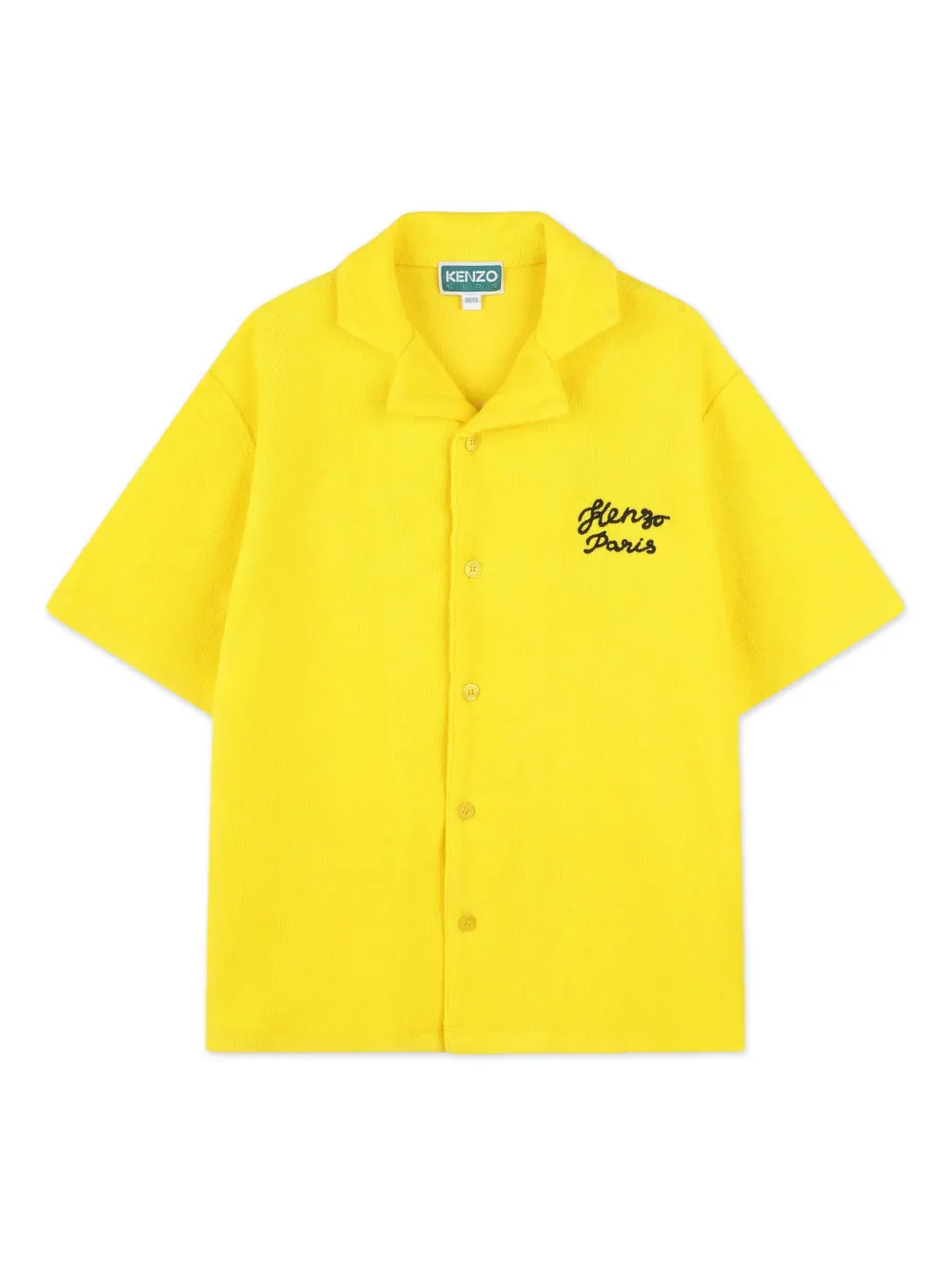 Kenzo Kids logo-embroidered shirt | Yellow | Image 1