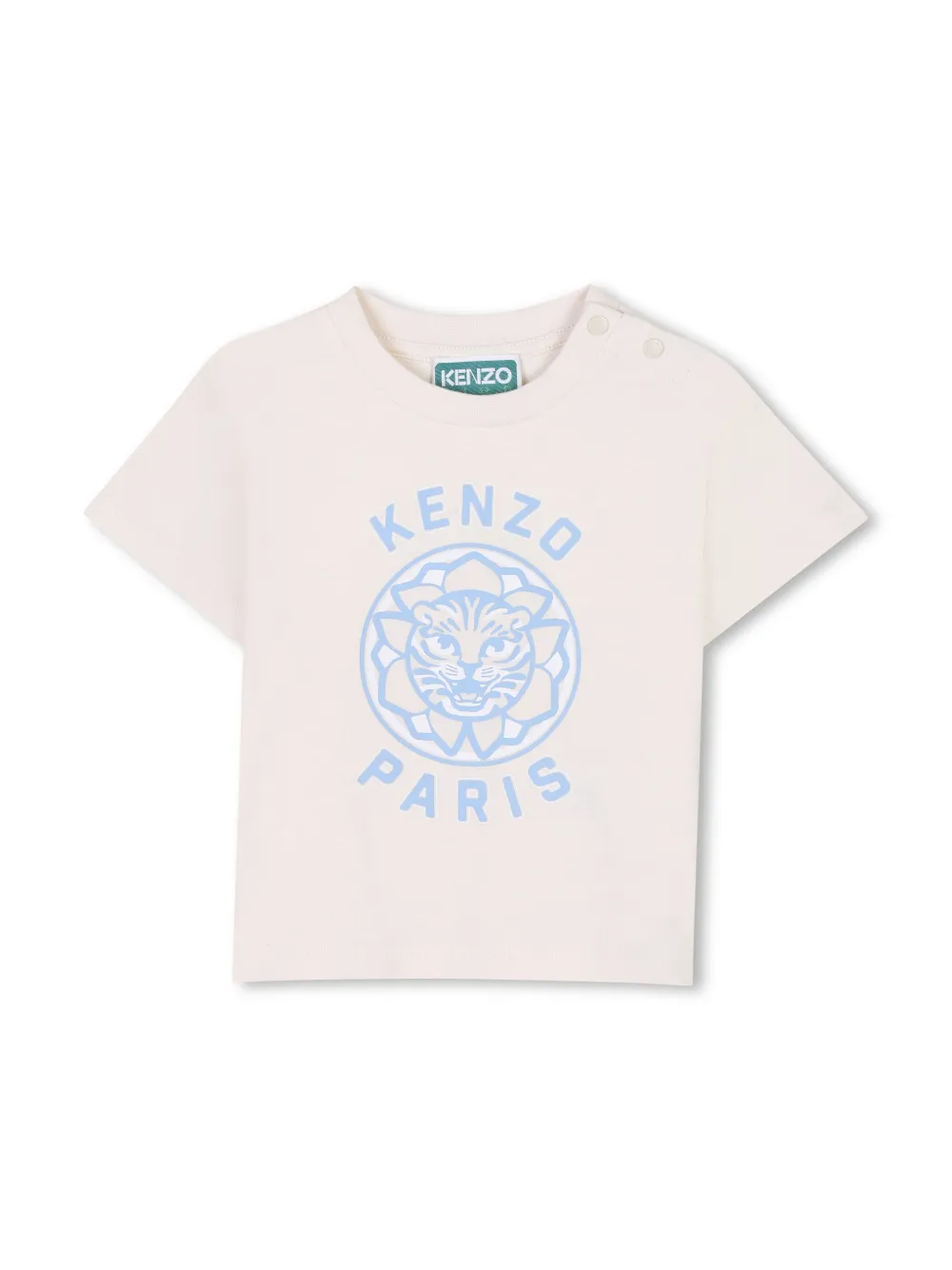 Kenzo Kids T-shirt en shorts met logoprint Blauw