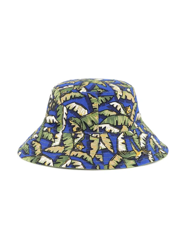 Kenzo Kids Reversible Bucket Hat | Blue | FARFETCH PH