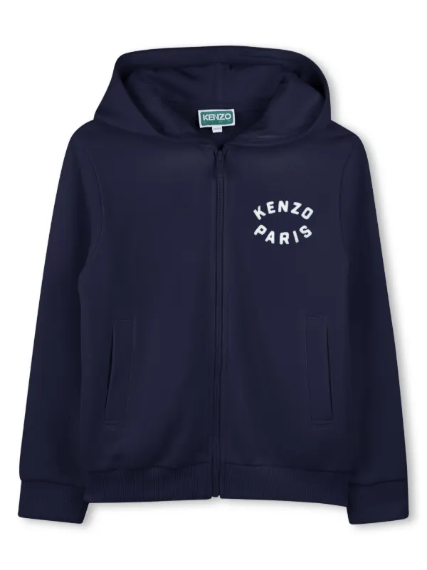 KENZO キッズ パーカー 6A/116 ほぼ未使用 美品 ケンゾー KENZO パーカー フーディー 子供服 ホワイト ボーイズ KENZO