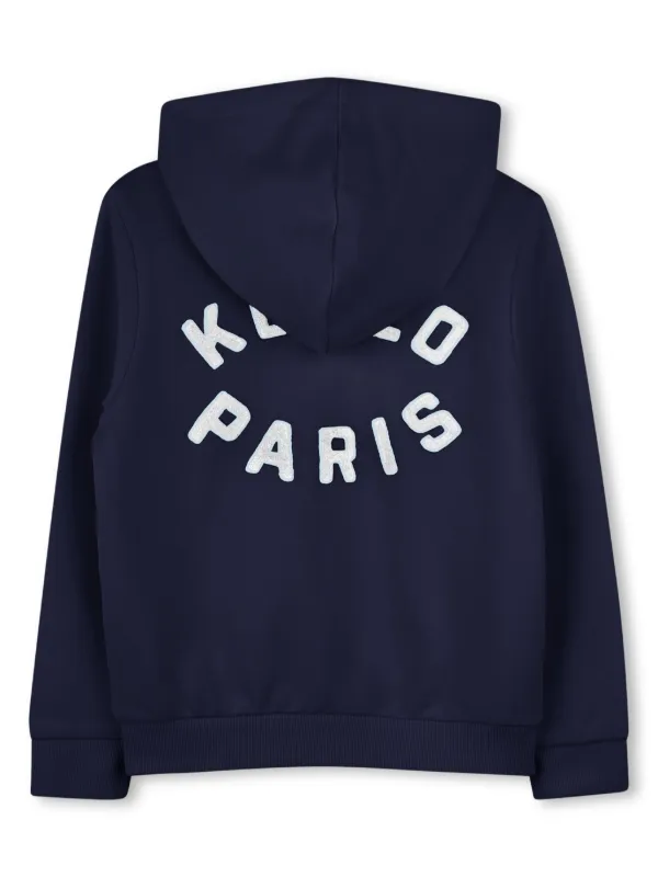 KENZO キッズ パーカー 6A/116 ほぼ未使用 美品 Kenzo Kids ジップアップ パーカー | ブルー | FARFETCH JP