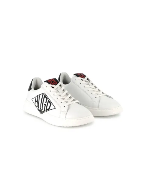 HUGO KIDS logo-print sneakers