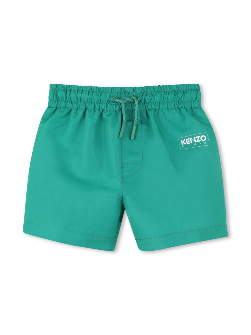 Kenzo Kids logo-print swim shorts - Green