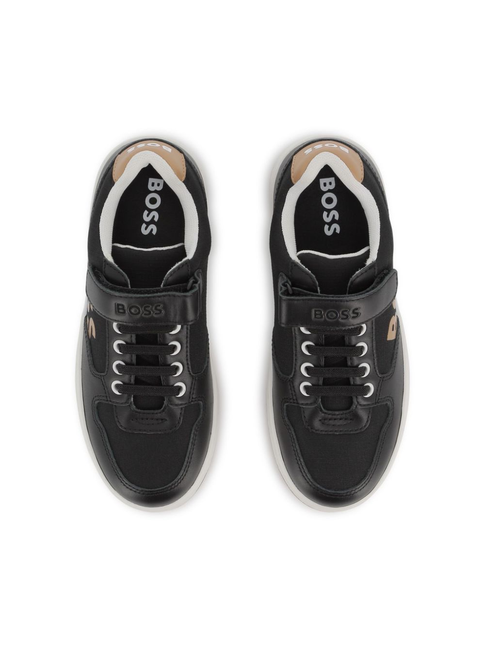 BOSS Kidswear logo-print sneakers Black