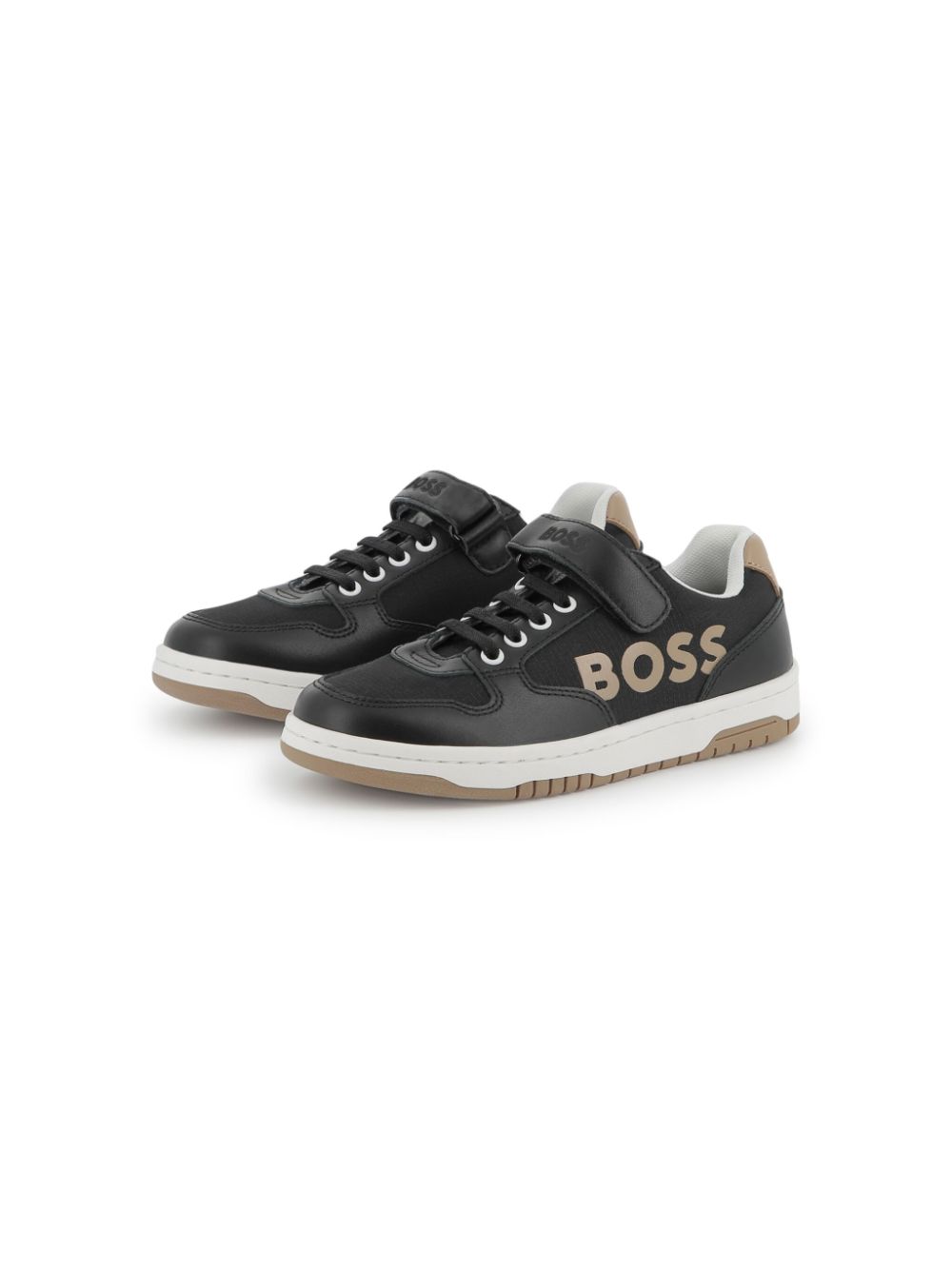 BOSS Kidswear logo-print sneakers Black