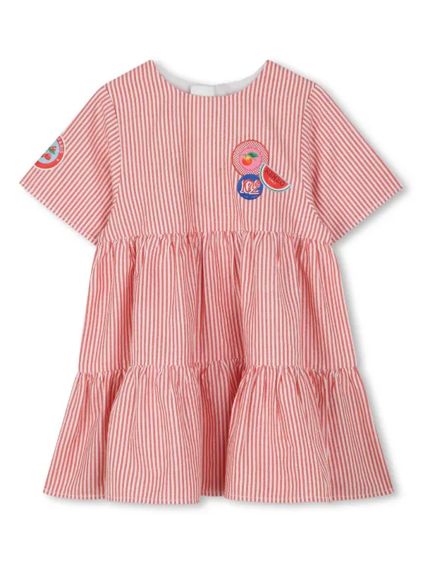 Kenzo Kids Striped Dress | Red | FARFETCH