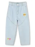 Kenzo Kids patch-embellished jeans - Blue