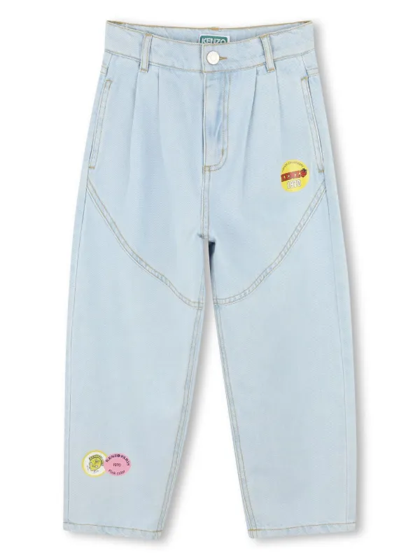 POGBOM様 Kenzo Kids patch-embellished Jeans | Blue | FARFETCH ZA