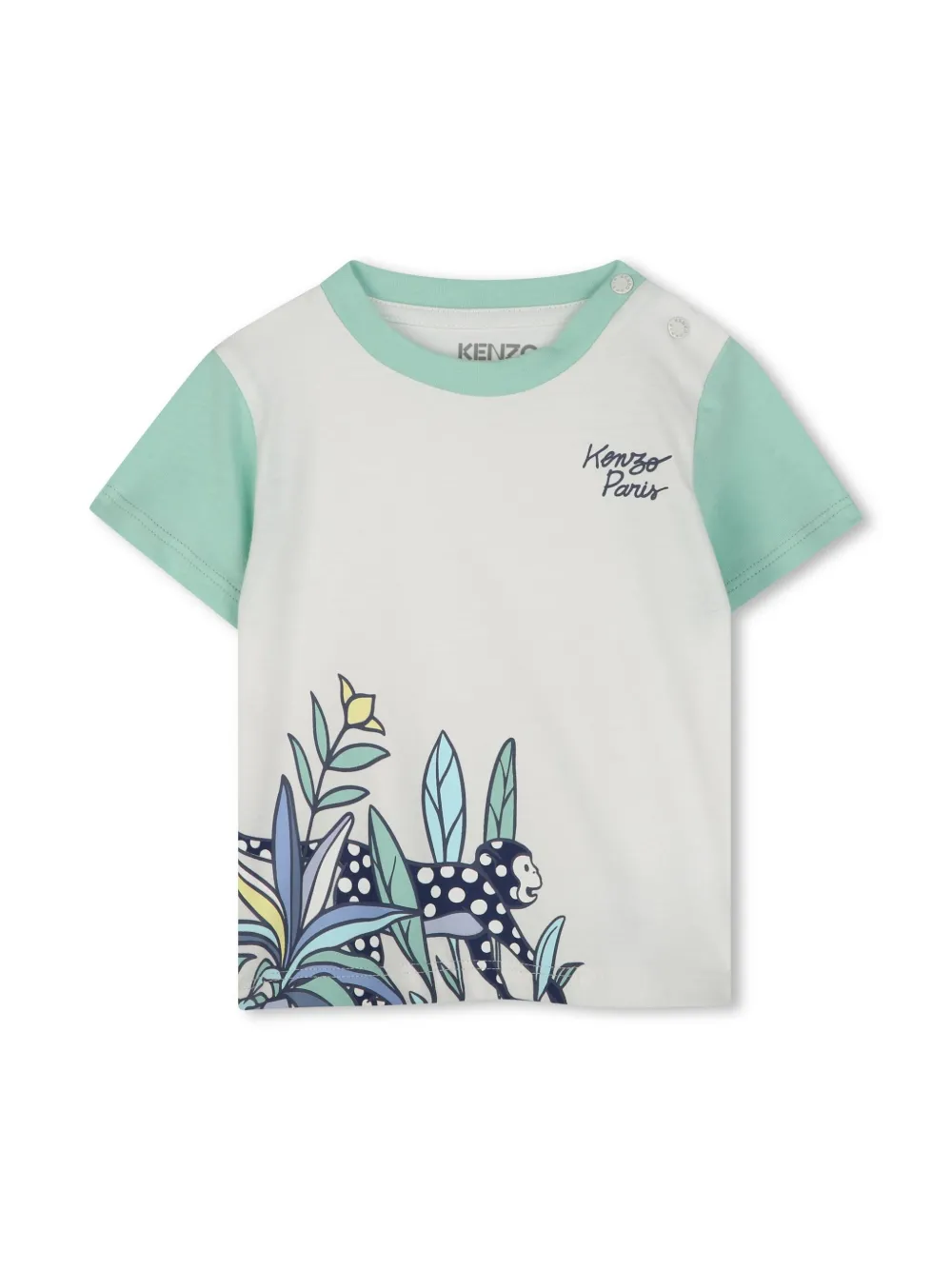 Kenzo Kids Katoenen broek en top Blauw
