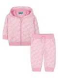 Kenzo Kids logo-print tracksuit set - Pink