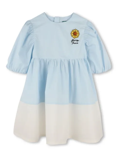 Kenzo Kids Vestido com aplicação de girassol