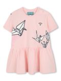 Kenzo Kids organic-cotton dress - Pink