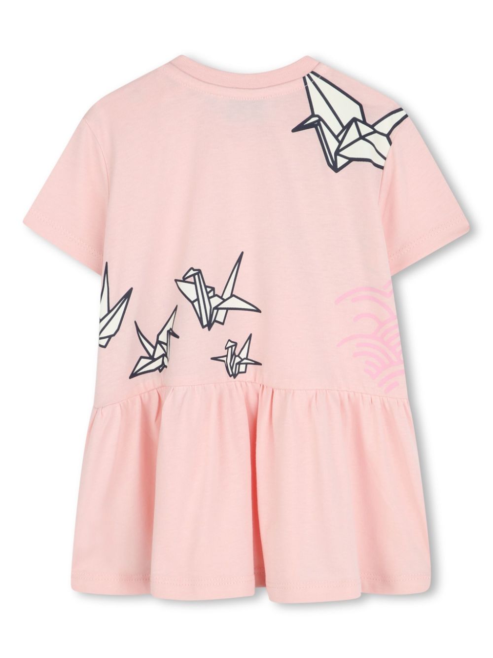 Kenzo Kids Jurk van biologisch katoen - Roze