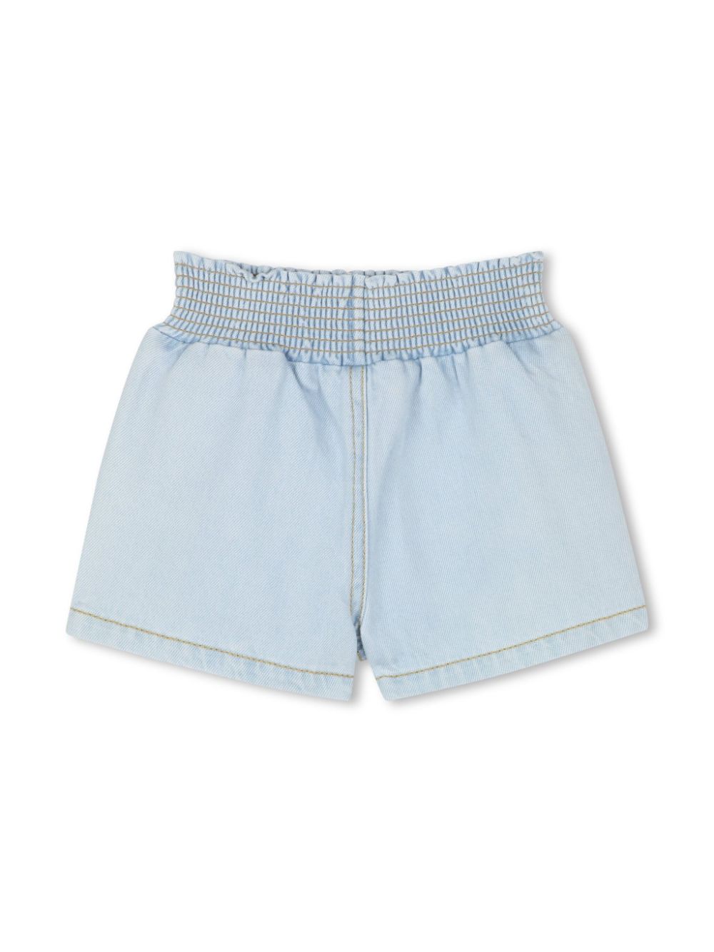 Kenzo Kids Spijkershorts met logopatch - Blauw