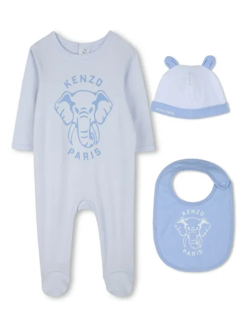Kenzo Kids elephant-print pajama set