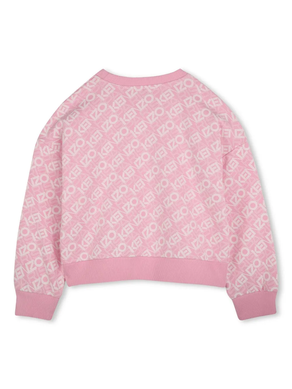 Kenzo Kids Sweater met logoprint - Roze