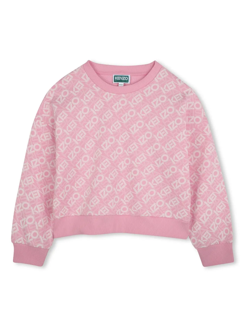 Kenzo Kids Sweater met logoprint Roze