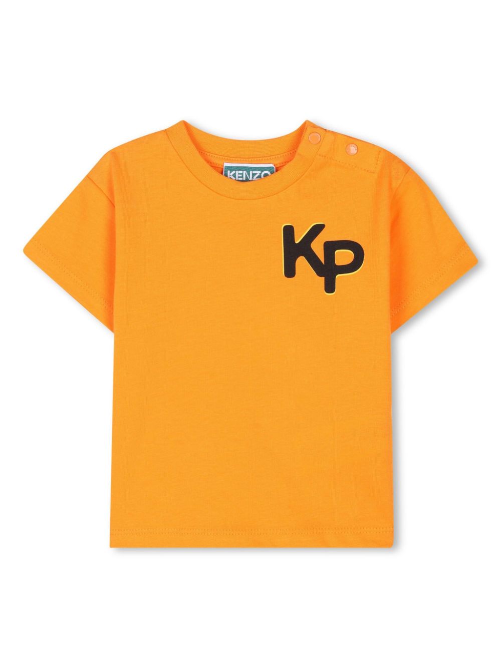 Kenzo Kids T-shirt met grafische print Oranje