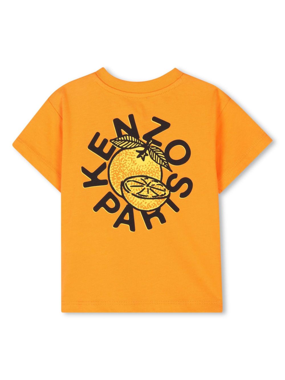 Kenzo Kids T-shirt met grafische print - Oranje