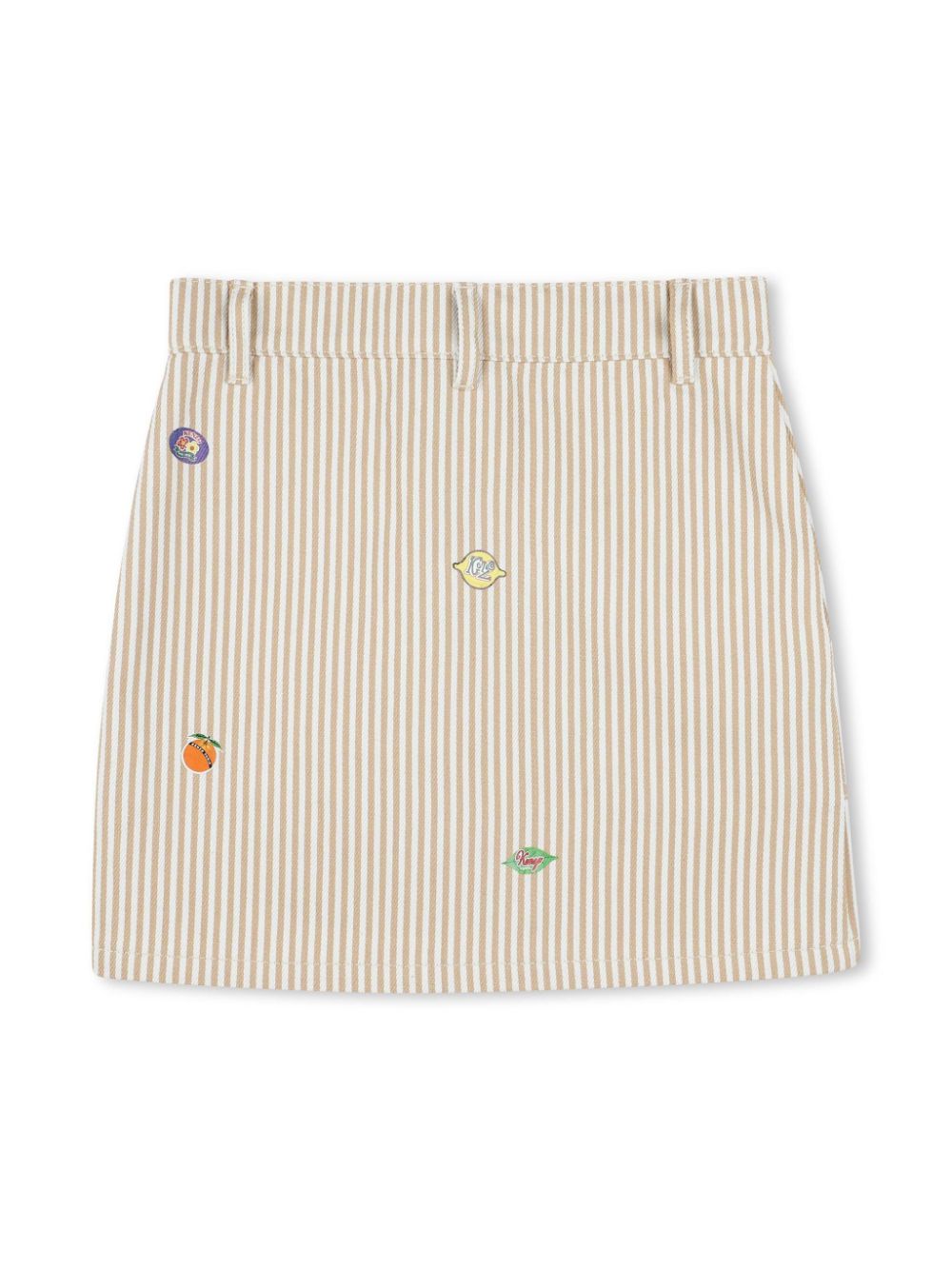 Kenzo Kids Gestreepte rok - Beige