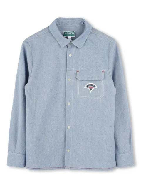 Kenzo Kids logo-print shirt 
