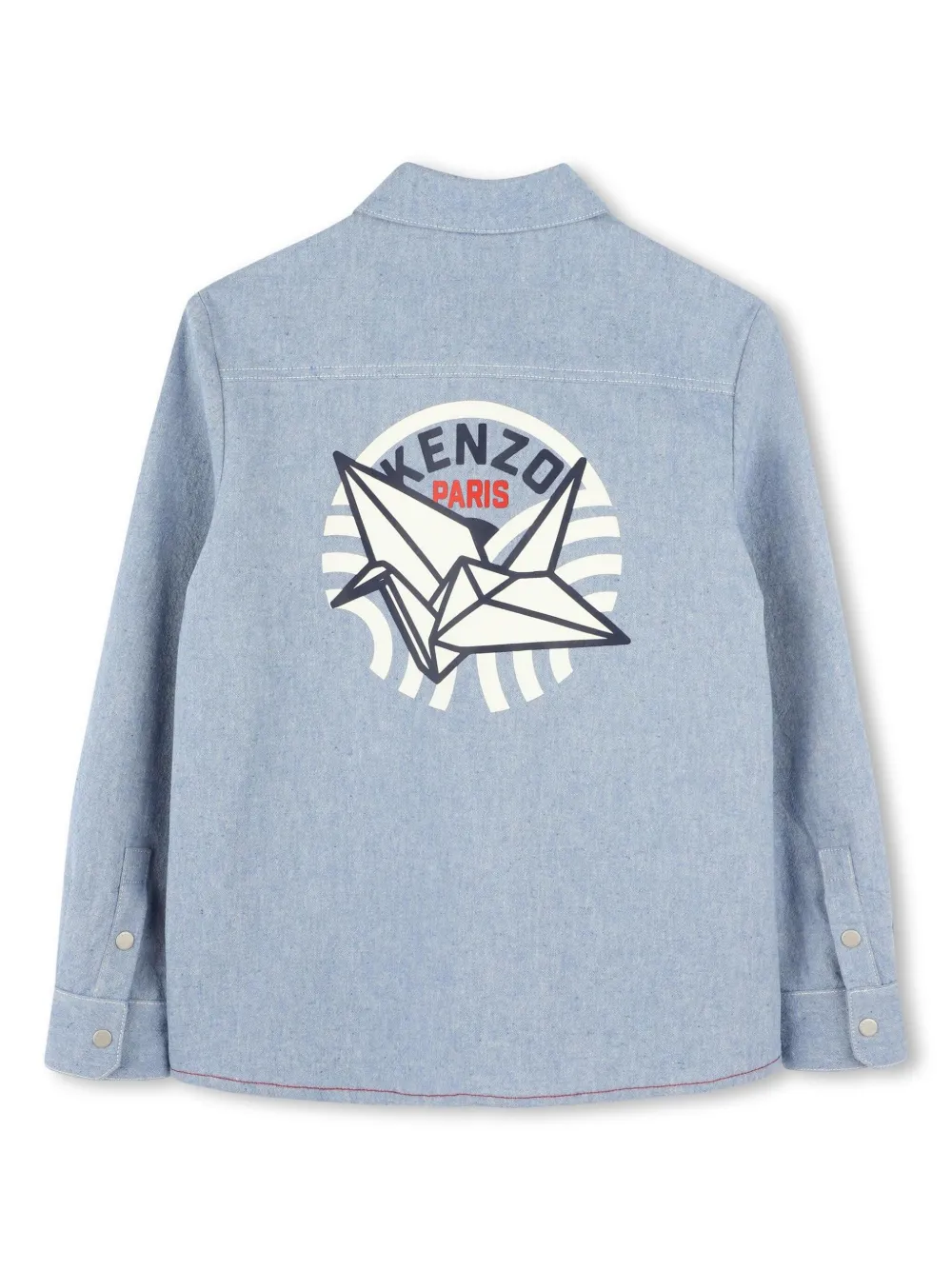 Kenzo Kids Shirt met logoprint - Blauw