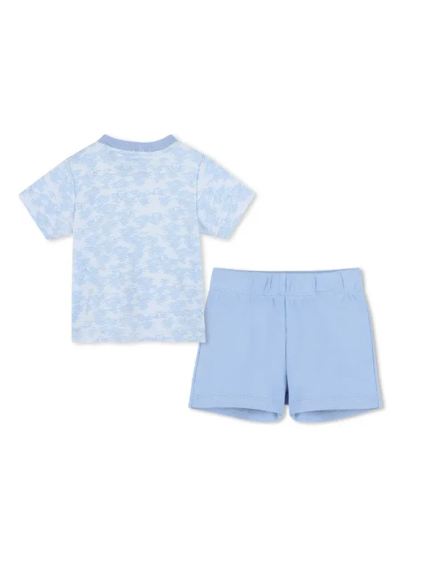 KENZO KIDS Tシャツ ショートパンツ セットアップ Kenzo Kids Tシャツ＆ショートパンツ セット | ブルー | FARFETCH JP