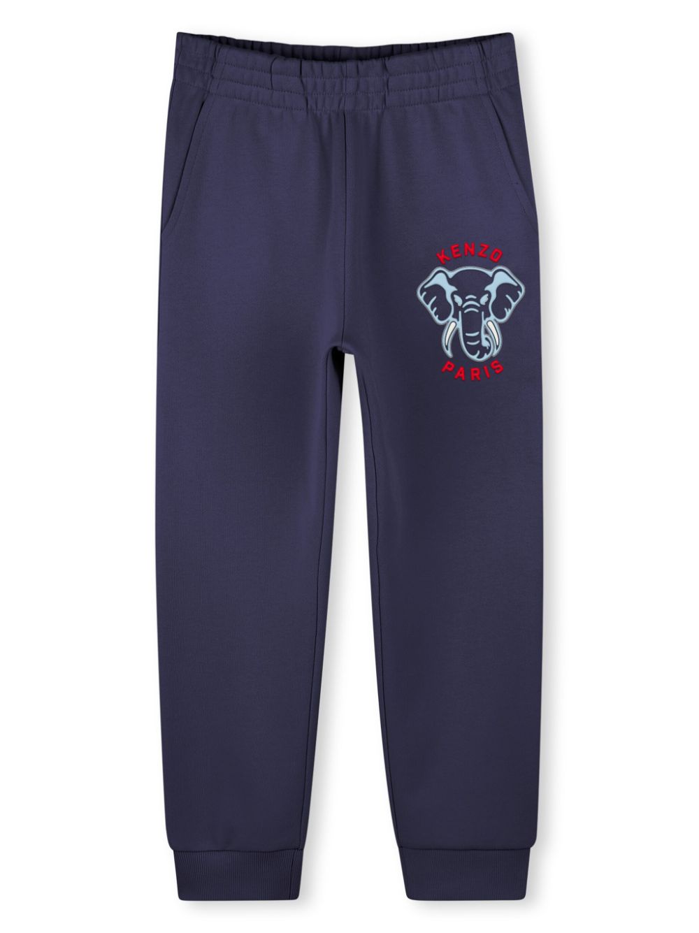 Kenzo Kids logo-embroidered track pants - Blue